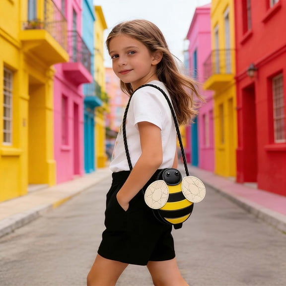 CAIXIA Crossbody Bags For Women Kids Cartoon Messenger Cute Crossbody Purse Fashionable Shoulder For Girls Boys