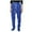 Blue, variant on Women's Solid Color Thick Velvet Casual Pants with Elastic Waist – Autumn Winter Warm Leg Pants