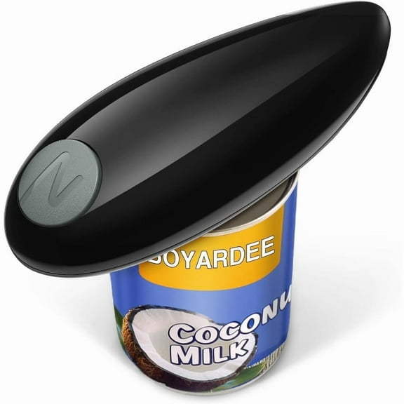 Automatic Electric Can Opener – Battery-Operated, One-Touch Function, Fits Almost All Can Sizes with Smooth Edge, Hands-Free Kitchen Tool for Seniors & Arthritis