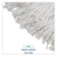Boardwalk 216RCT Premium CutEnd Wet Mop Heads Rayon 16oz White 12/Carton