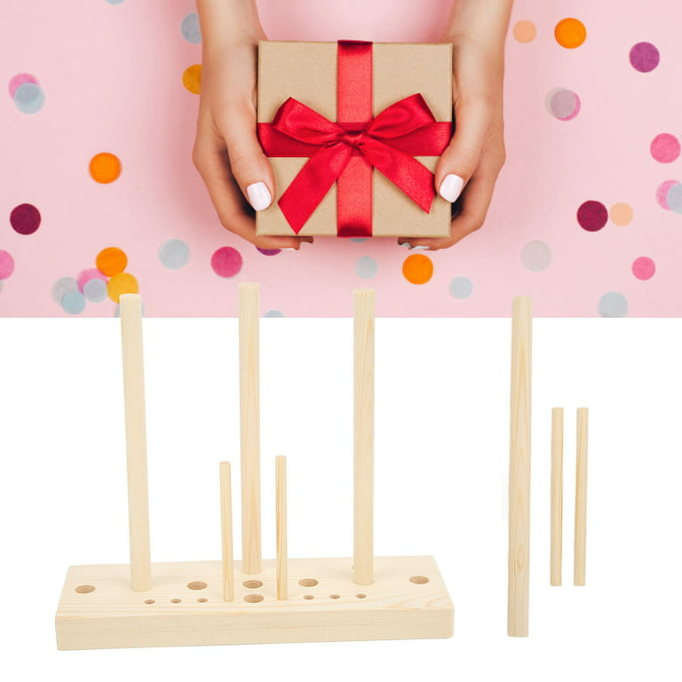 Bow Maker Gift Bow Maker for Ribbon Wooden Multi Size Adjustable with  Wooden Board Sticks for Making Bows DIY Crafts Party Decorations Bow Maker  Tool