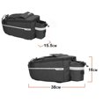 thumbnail image 5 of Bike Panniers for Bicycle, Bike Trunk Bag Rear Rack Bag for Travel Bicycle eBike Accessories Cargo Carrier Bag, Black, 5 of 9