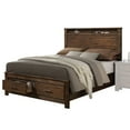 thumbnail image 2 of Newboti Furniture Merrilee Oak Finish Queen Bed W/Storage 19611, 2 of 7