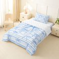 thumbnail image 2 of Erosebridal Blue Dreamy Bow Twin Comforter Sets For Girls,Cute Coquette Bowknot Theme Bedding Set For Kids,Reversible,2pcs, 2 of 7