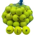 thumbnail image 1 of Golf Ball Planet - Bridgestone Mix Recycled Golf Balls (50 Pack, 3A/Good, Yellow), 1 of 5