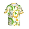 thumbnail image 2 of Disketp Hawaiian Shirts For Men,St Patrick'S Day1 Print Mens Casual Short Sleeve Button Down Shirts Beach Shirt, 2 of 8