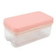 thumbnail image 4 of Bandeja para cubitos de hielo de una sola capa con tapa y caja de almacenamiento de hielo, molde para hacer hielo de silicona para el hogar, cocina, color rosa, 4 of 5