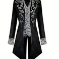 thumbnail image 1 of Halloween Steampunk Gótico Bordado Chaqueta Victoriana Cola de Pato Vintage Abrigo Medieval Traje Renacentista para Hombres, 1 of 4