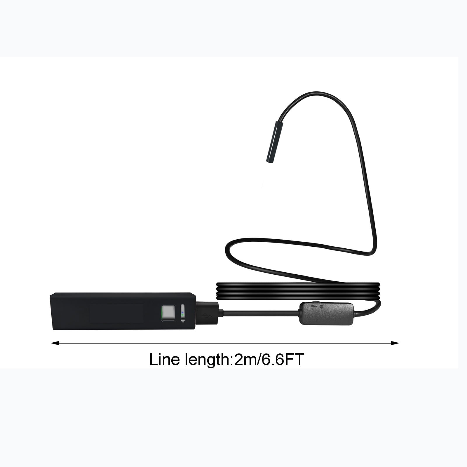IP68 Wireless Endoscope WiFi Borescope Inspection Camera 2.0 Megapixels HD1200P Snake Camera With 8 Leds For Android And IOS Smartphone Tablet - 2m/6.6FT