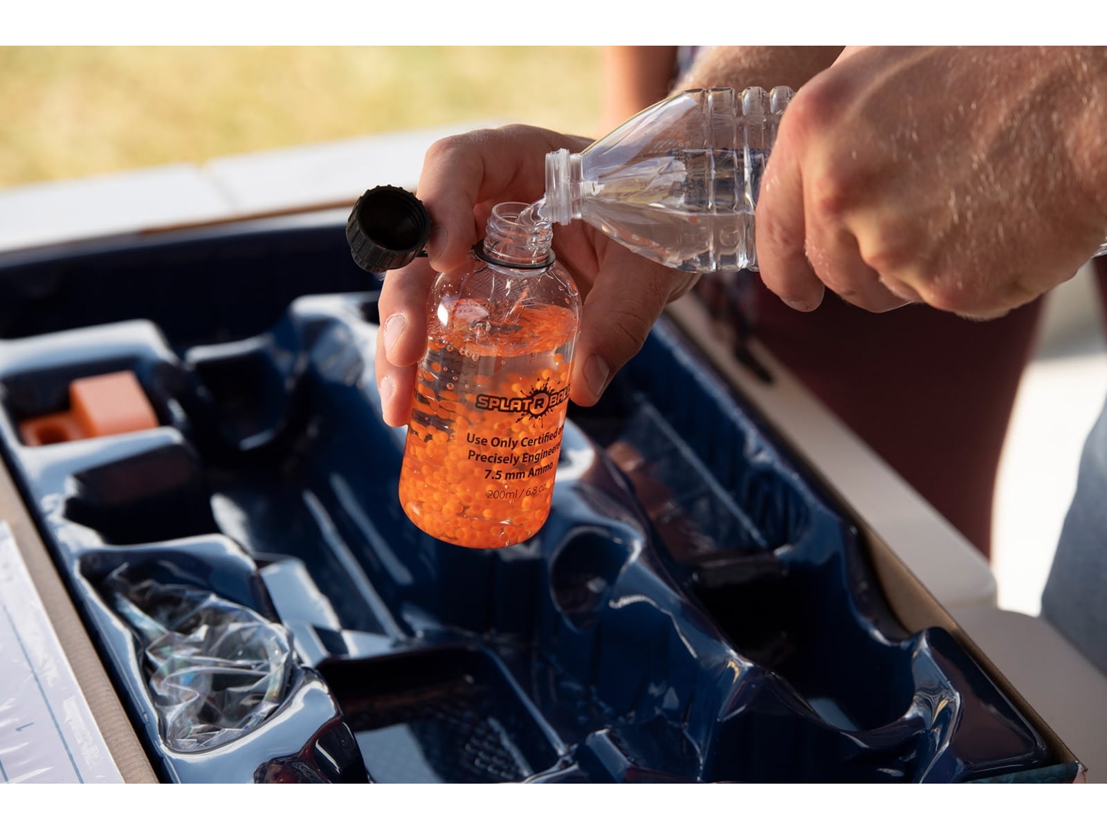 SplatRBall Orange Ammunition 20K Rounds 7.5 mm Bottle