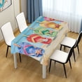 thumbnail image 2 of DEIARA Beach Slippers Square Tablecloth 54×72in Polyester Fabric Tablecloth Washable Dust Resistant Wrinkle Resistant, 2 of 9