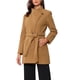 thumbnail image 4 of Abrigo largo de invierno con cinturón para mujer, clásico, de cuello alto, de manga larga, color camel, 4 of 6