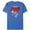 Royal Blue Heather, variant on Men's Nintendo Team Super Mario Emblem  Graphic Tee Royal Blue Small