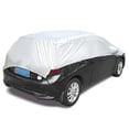 thumbnail image 2 of Funda universal de tafetán de poliéster para todo tipo de clima, cubierta para el cuerpo del coche para todas las estaciones, impermeable, a prueba de polvo, resistente a los rayos UV, a, 2 of 7