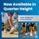 thumbnail image 3 of Calcetines Balega Hidden Comfort Quarter para running, negros, talla grande, 3 of 8