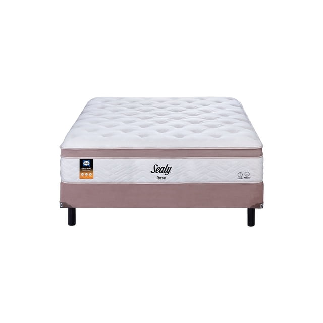 JUEGO SEALY ROSE, QUEEN SIZE