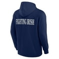 thumbnail image 3 of Men's Fanatics Navy Notre Dame Fighting Irish Blaze Tri-Blend Pullover Hoodie, 3 of 3