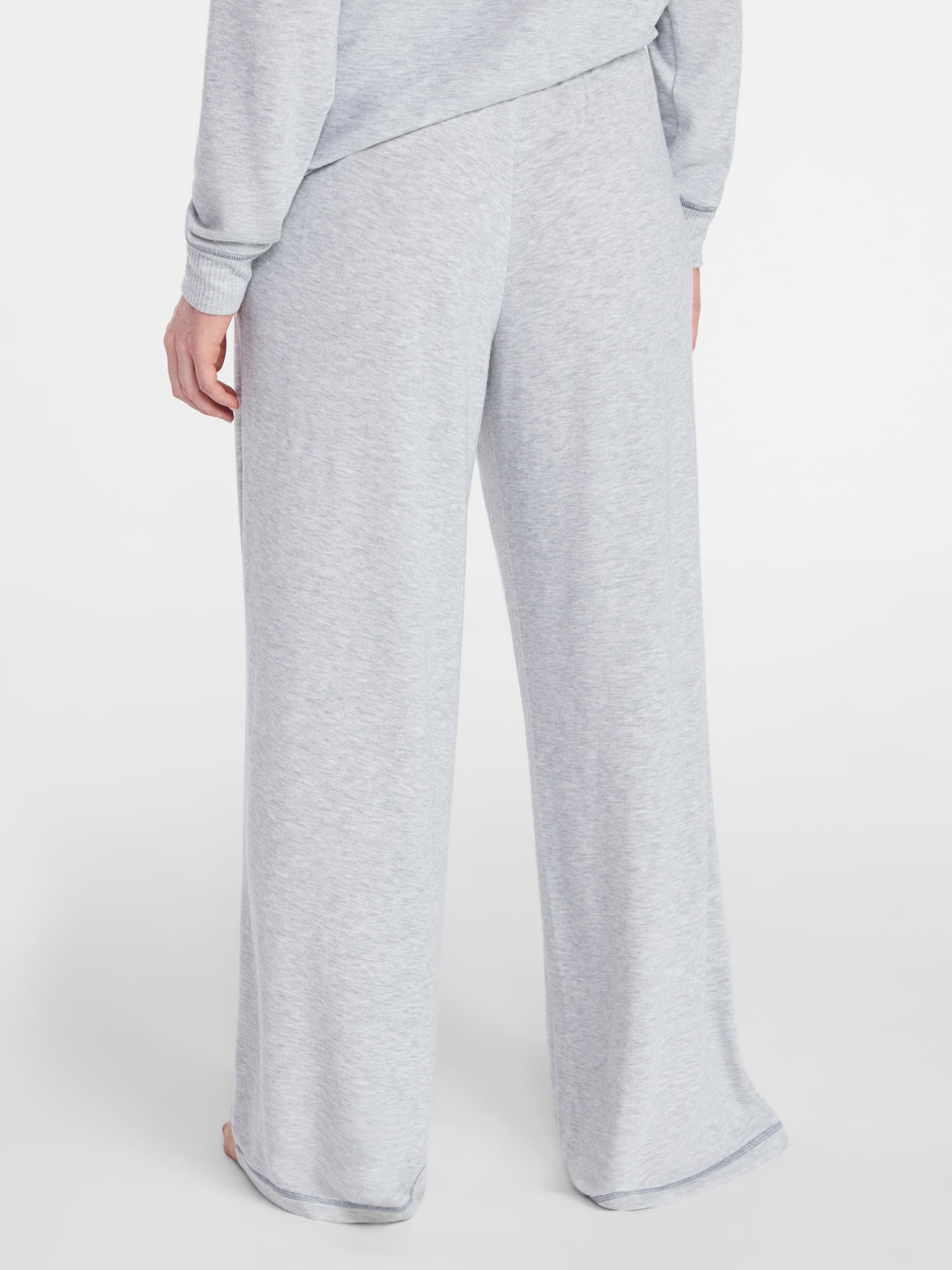 Joyspun Women's Cozy Lounge Collection Hacci Knit Sleep Pants, 29” Inseam, Sizes XS to 3X