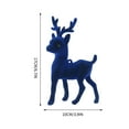 thumbnail image 2 of Miniature Deer Ornament L Model Deer Desktop Decoration Flocking Standing Deer Decorations For Office Home, 2 of 5