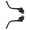 Black, variant on Mosiee Alloy Steel Tube Bike Brake Handle for Road Bike Fixie Retro Bicycle Black Black