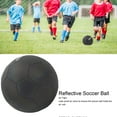 thumbnail image 4 of Reflective Soccer Ball, Size 5 Football Black  For Ground, 4 of 8