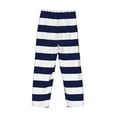 thumbnail image 5 of Daiia Men'S Navy Blue And White Stripes Pants,Bottoms Sleep Lounge,Pajama Pants,Pj Bottoms Drawstring And Pockets-Xx-Large, 5 of 9