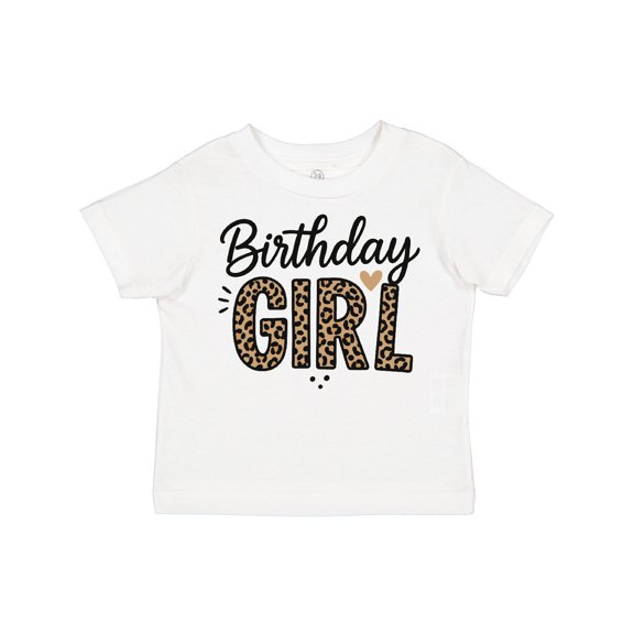 Inktastic Leopard Print Birthday Girl Girls Toddler T-Shirt