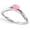Pink, variant on Andrea Jewelers Sterling Silver Chevron Pink Enamel Adjustable Toe Band Ring