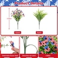 thumbnail image 3 of Scidweet Artificial Fake Flowers, 18 Bundles UV Resistant Faux Fake Silk Patriotic Flowers Plants for Outside Patio Garden Yard Porch 4th of July Home Decor, 3 of 7