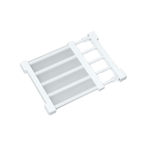 Closet Tension Shelf & Rod Expandable, Adjustable Storage Rack Metal Organizer Diy Divider Separator for Cabinet Wardrobe Cupboard Kitchen Bathroom by WEIWEIGG