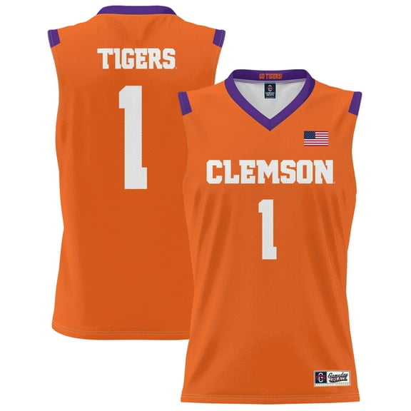 Youth GameDay Greats #1 Orange Clemson Tigers Lightweight Basketball Jersey