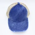 thumbnail image 1 of Vintage Ponytail Baseball Cap Women Adjustable Snapback Hat Mesh Distressed Summer Cap Woman Sunhat blue Adjustable, 1 of 5