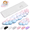 Rainbow, variant on Tecknet Basics Ergonomic Cloud Keyboard Wrist Rest Set, Pain Relief, Non-Slip with Coaster for Laptop, Office, Gaming-Rainbow