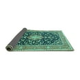 thumbnail image 2 of Ahgly Company Indoor Rectangle Medallion Turquoise Blue Traditional Area Rugs, 3' x 5', 2 of 4