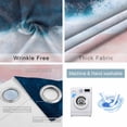 thumbnail image 4 of Navy Blue Pink Blackout Curtains for Bedroom/Living Room, Thermal Insulated Kitchen Curtains, Watercolor Abstract Art Landscape Grommet Darkening Window Treatment Drapes 42"x84"x2, 4 of 8