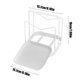 thumbnail image 3 of Fiudx Ofertas relámpago del día Estante vertical para tapas de ollas de cocina, estante para tablas de cortar de mesa, estante multifuncional para almacenar utensilios de cocina con bandeja escurrido, 3 of 6