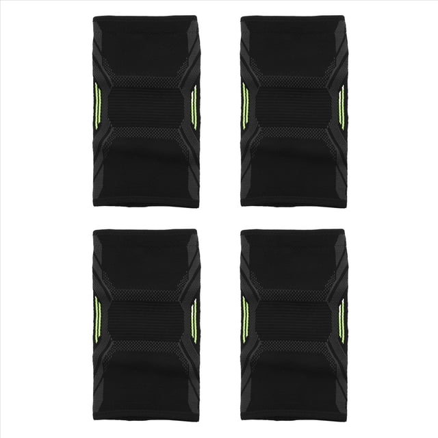 4X Rodillero Deportivo de Futbol Baloncesto Transpirable Apoyo Rodilleras de Alto Voleibol Proteccion Soporte de la Rodilla de Entrenamiento M