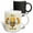 Multicolor, variant on 3drose, Cute Image of Bee with Text of Bee Strong, 11oz Two-tone Green Mug