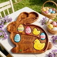 thumbnail image 5 of Easter Horse Wooden Charcuterie Board Horse Shaped Serving Tray with Compartments Wood Cheese Platter for Easter Party Appetizers Snacks Spring Centerpiece Gift for Hostess, 5 of 9