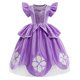 thumbnail image 1 of Vestido de Sofía para niñas, disfraces de princesa para fiesta de Cumpleaños, Halloween, manga abullonada, vestido de baile esponjoso, Verano Fivean unisex, 1 of 2