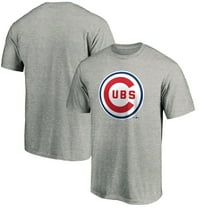 Men's Heather Gray Chicago Cubs Cooperstown Collection Forbes T-Shirt