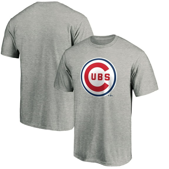 Men's Heather Gray Chicago Cubs Cooperstown Collection Forbes T-Shirt