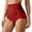Red, variant on Women's High Waist Tummy Control Shaping Panty Seamless Lifting Waist Reduction Underwear