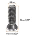 thumbnail image 2 of 15pcs Torx Screw M4x14mm 12.9 Grade Round Flat Head for Replaces Carbide Insert Cutters CNC Lathe Tool, Black, 2 of 5