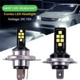 thumbnail image 2 of SharkTRUE 2X H4 Motorcycle 3030 LED Hi-Lo Beam Headlight Head Light 6500K Bulb Lamp 12-24V, 2 of 8