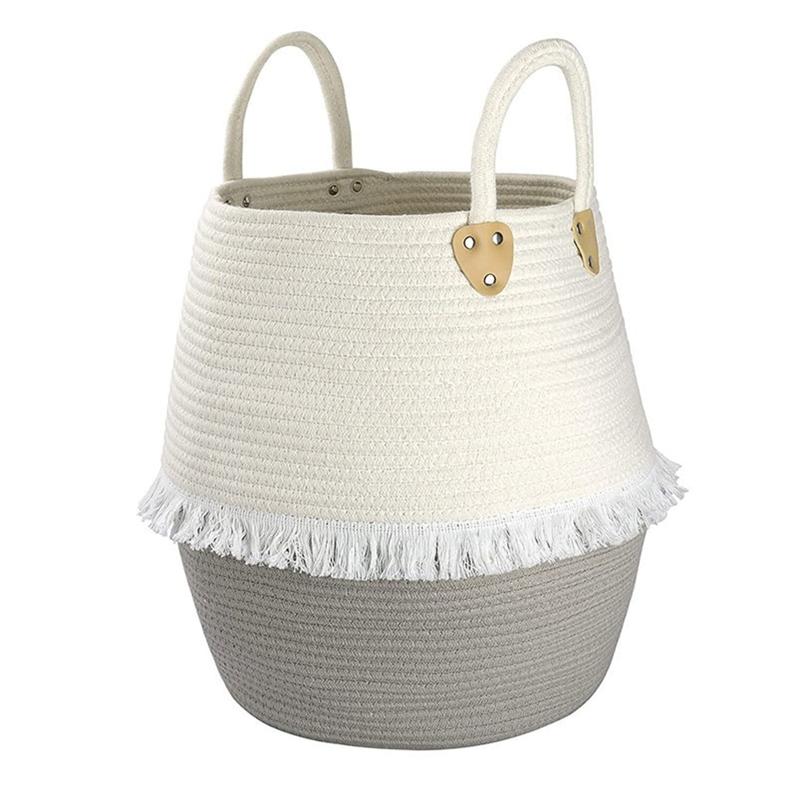 OAVQHLG3B Clothes Storage Basket Large Cotton Rope Basket Toy Basket