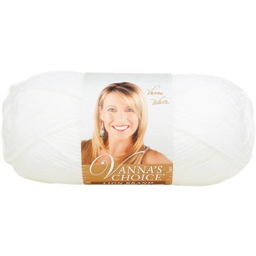Lion Brand Yarn Vanna's Choice White 860100 Classic Yarn