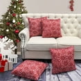 thumbnail image 2 of Home Soft Things Christmas Throw Pillow Cover 4 Piece Set - Snowflake medallion - 20" x 20", 2 of 7