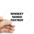 thumbnail image 1 of CafePress - Wiskey Tango Foxtrot - Sticker (Oval), 1 of 1