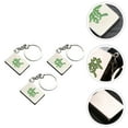 thumbnail image 3 of 3PCS Creative Mahjong Fortune Keychain Metal Car Key Pendant (Silver Green), 3 of 9